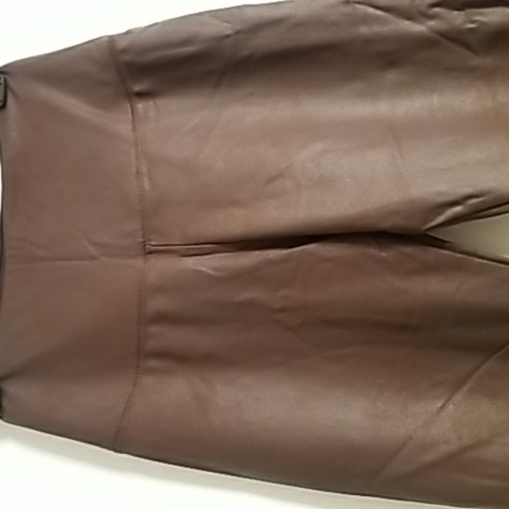 Rachel Zoe Faux Leather Brown Leggings